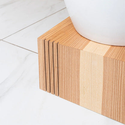 Floor Planter Podium Wooden Cubes (Set of 3) 