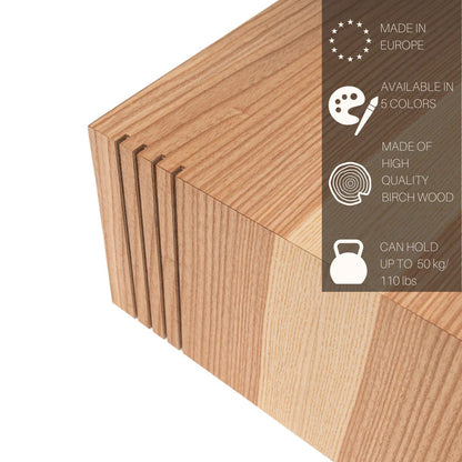 Floor Planter Podium Wooden Cubes (Set of 3) 