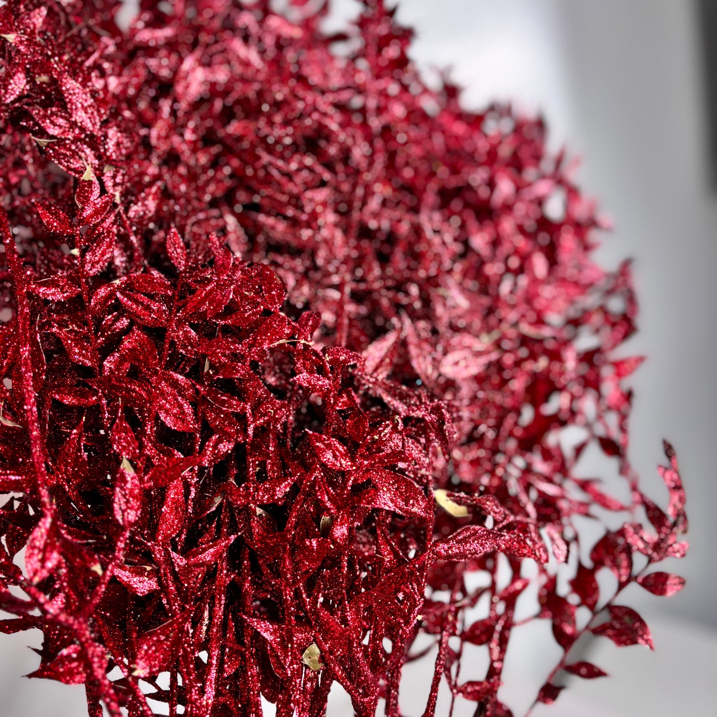 Ruskus glitzer-rot / Outlet 