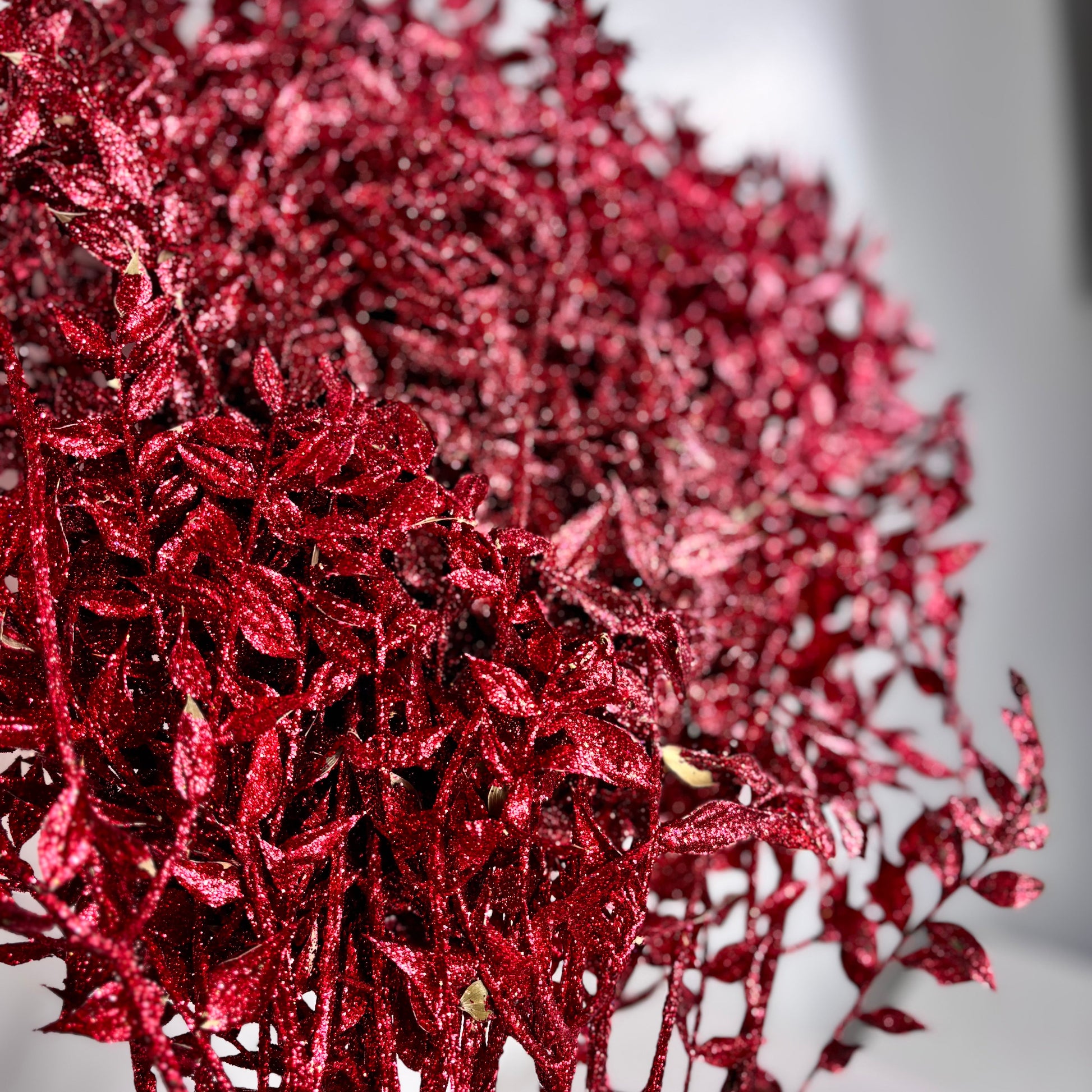 Ruskus glitzer-rot / Outlet 