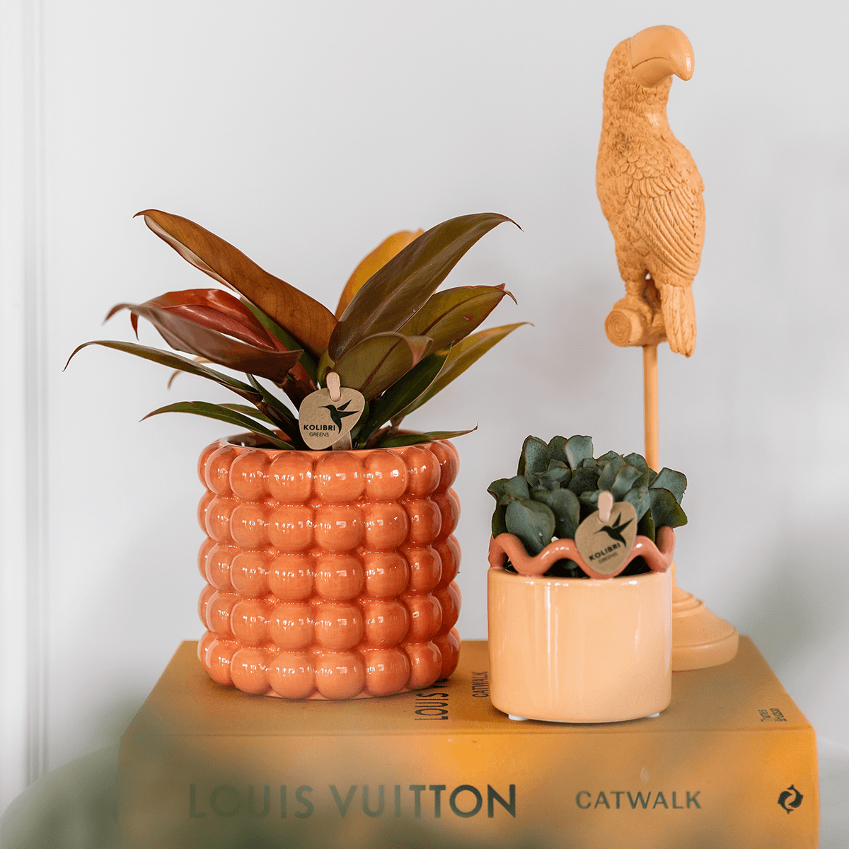 Kolibri Home | Poppy Ziertopf - Orange - Ø9cm 