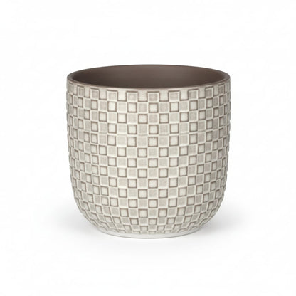 Pot relief wit D13,5 