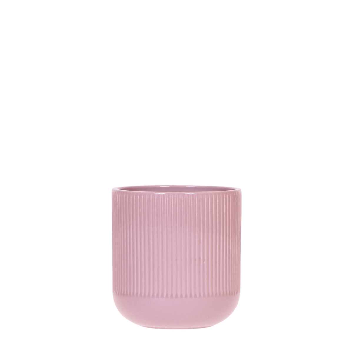 Flare Dekotopf Purple Ø6cm – Stilvoller Retro-Keramiktopf mit markantem Rillenmuster – Bold Seventies Design – Moderner Pflanzkübel für Indoor Pflanzen 