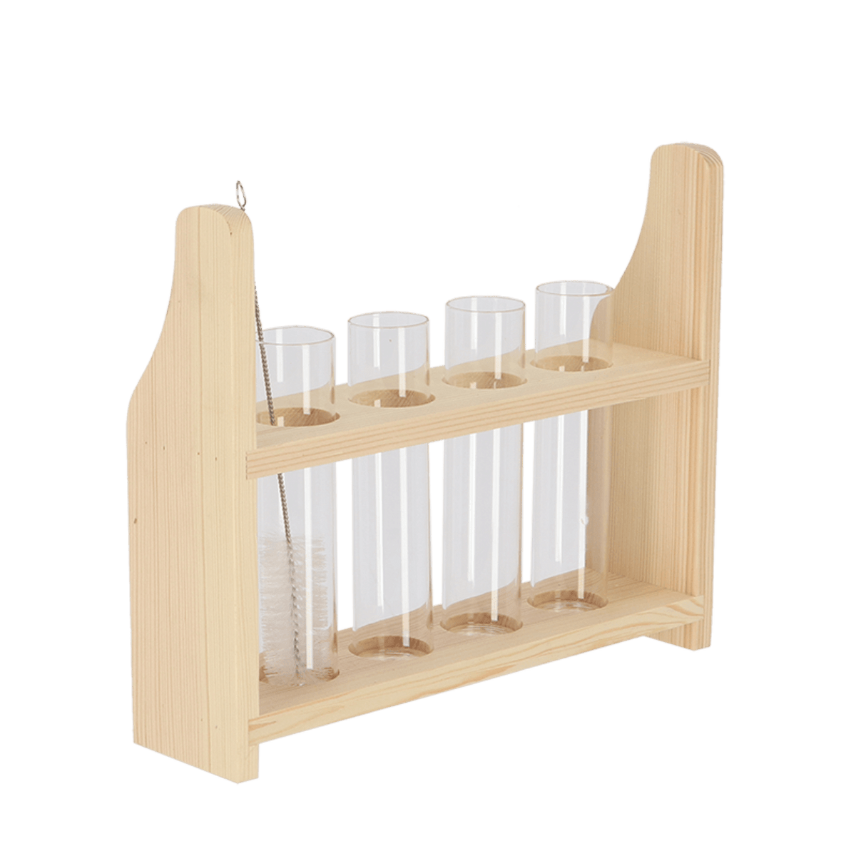 Reagenzglasständer S – Kompakter & stabiler Halter – 20cm hoch – Für Reagenzgläser – Platzsparend & robust 