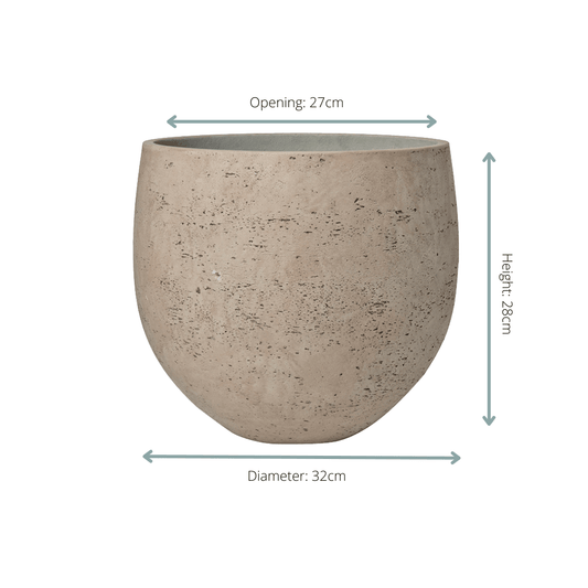 Pot Orb Grey Washed - D39 x H35 