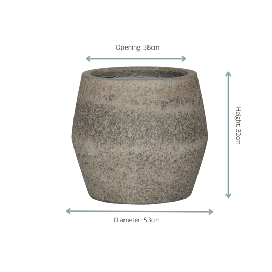 Pot Harley L Dioriet Grey - D53 x H32 