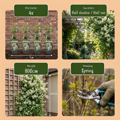 Schlingknöterich 'Fallopia aubertii' – Weiß, Ø9cm, ↕35cm – Ansicht 5