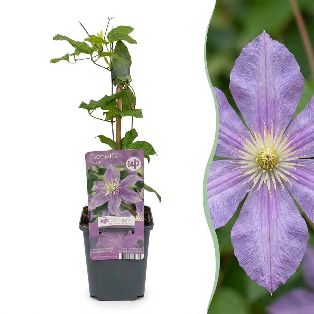 Waldrebe 'Justa' – Hellblau – Topf Ø9cm