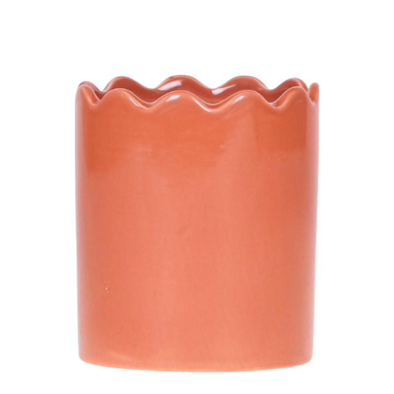 Kolibri Home Curve Übertopf – Terracotta – Ø9cm