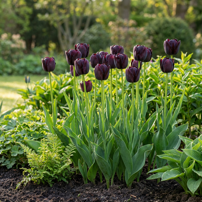 Tulpe 'Triumph Black' – Dunkellila – Ansicht 2