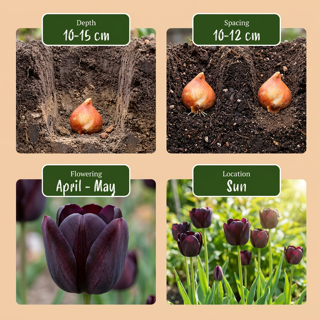 Tulpe 'Black' – Schwarz – Ansicht 4