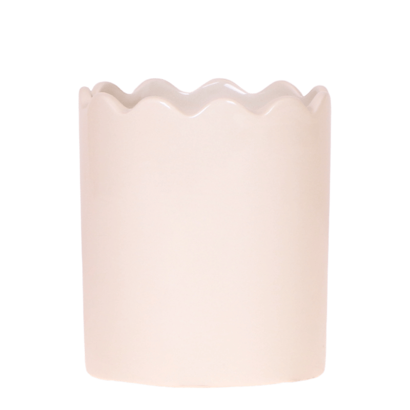 Kolibri Home Curve Übertopf – Weiß – Ø9cm
