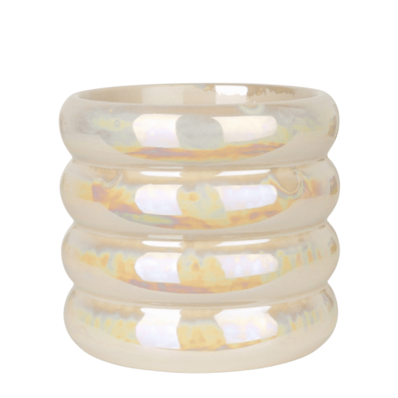 Dekotopf 'Glow' – Travertine – Ø 9 cm