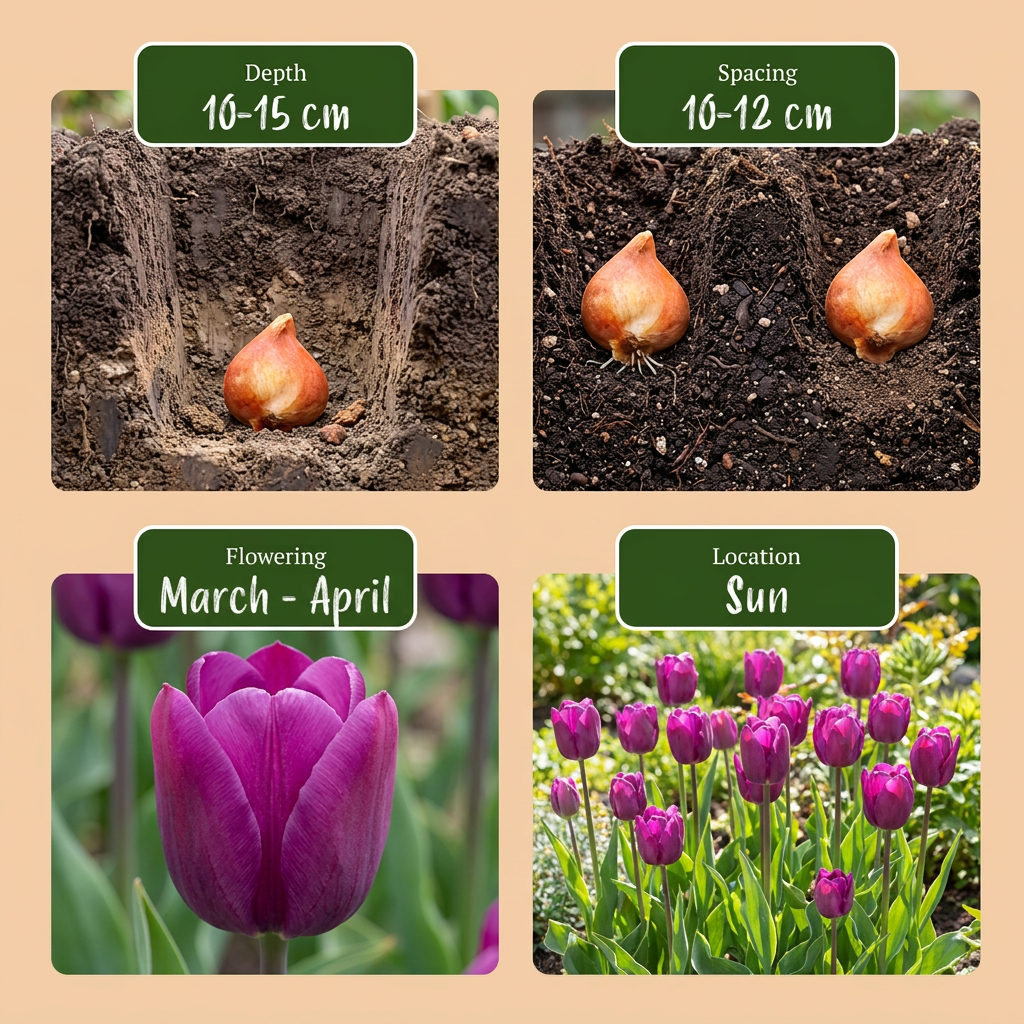 Triumph-Tulpe 'Purple' – Lila – Ansicht 4