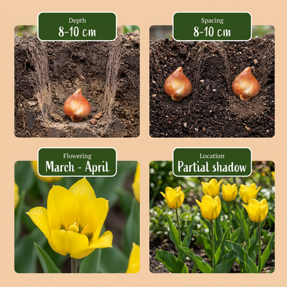 Wildtulpe 'Sylvestris' – Gelb – Ansicht 4