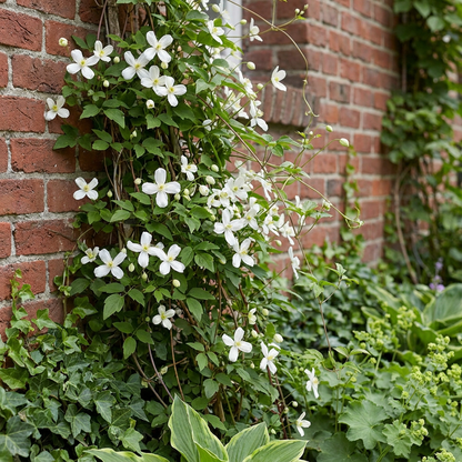 Bergwaldrebe 'Wilsonii' – Weiß – Topf Ø9cm – Ansicht 4