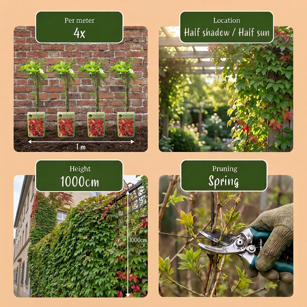 Engelmann-Jungfernrebe – Parthenocissus – Topf Ø9cm – Ansicht 5