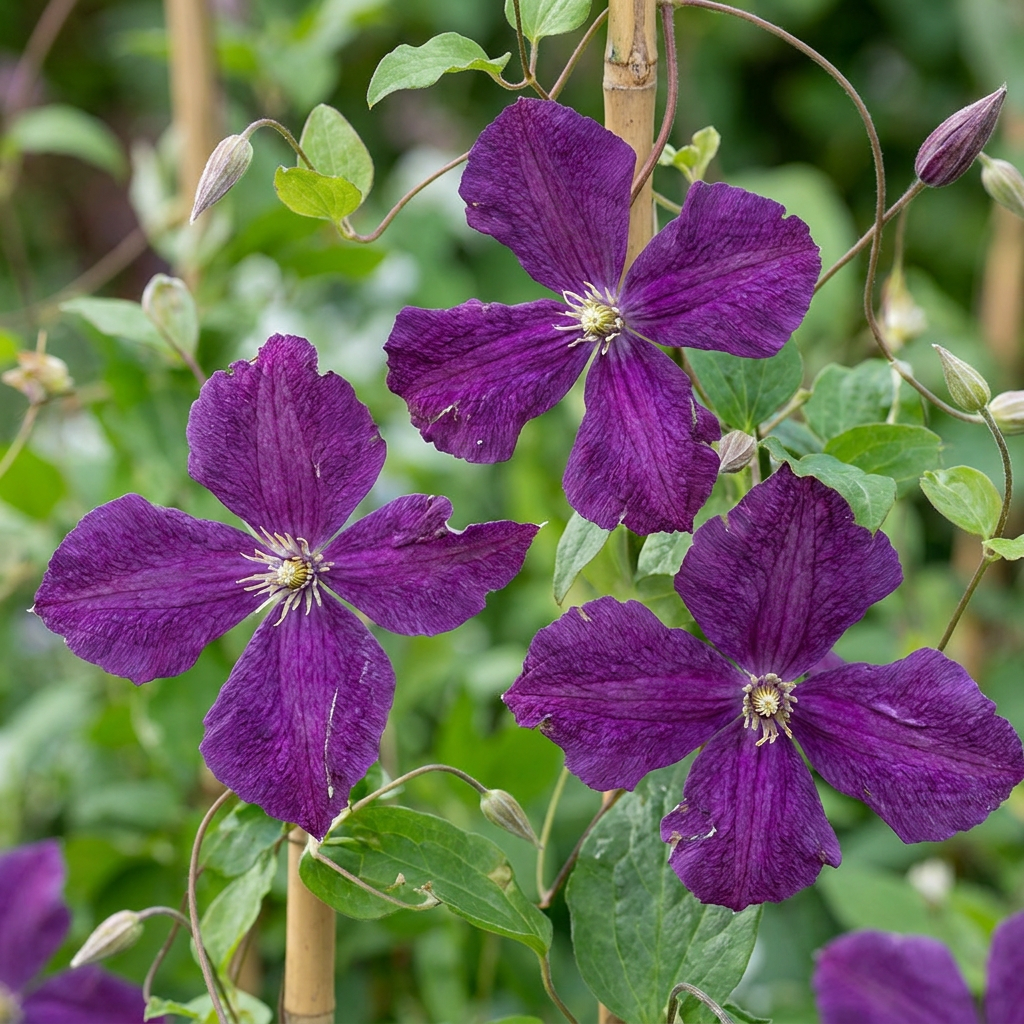 Waldrebe 'Polish Spirit' – Clematis viticella – Lila – Topf Ø9cm – Ansicht 3