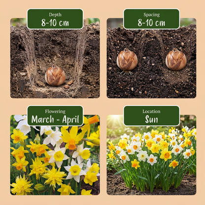 Narzissen-Mix 'Botanical' – Gelb-Weiß – Ansicht 4
