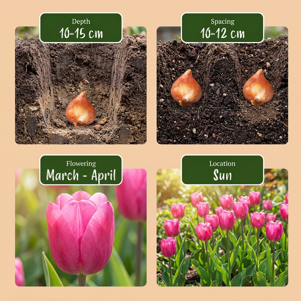 Triumph-Tulpe 'Pink' – Rosa – Ansicht 4