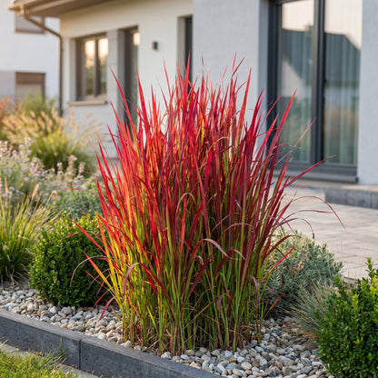 Blutgras 'Red Baron' – Rot – Topf Ø11cm – Ansicht 6