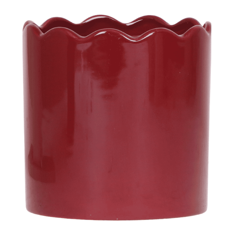 Kolibri Home Curve Übertopf – Rot – Ø12cm