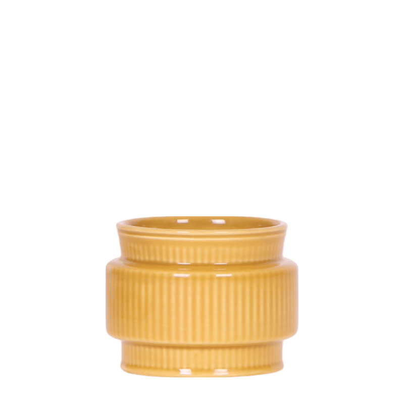 Übertopf 'Allure' – Senfgelb – Ø6cm