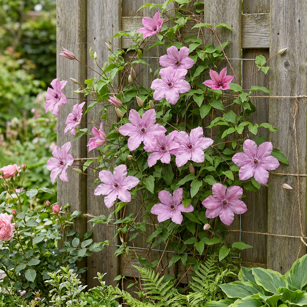 Waldrebe 'Hagley Hybrid' – Rosa – Topf Ø9cm – Ansicht 4