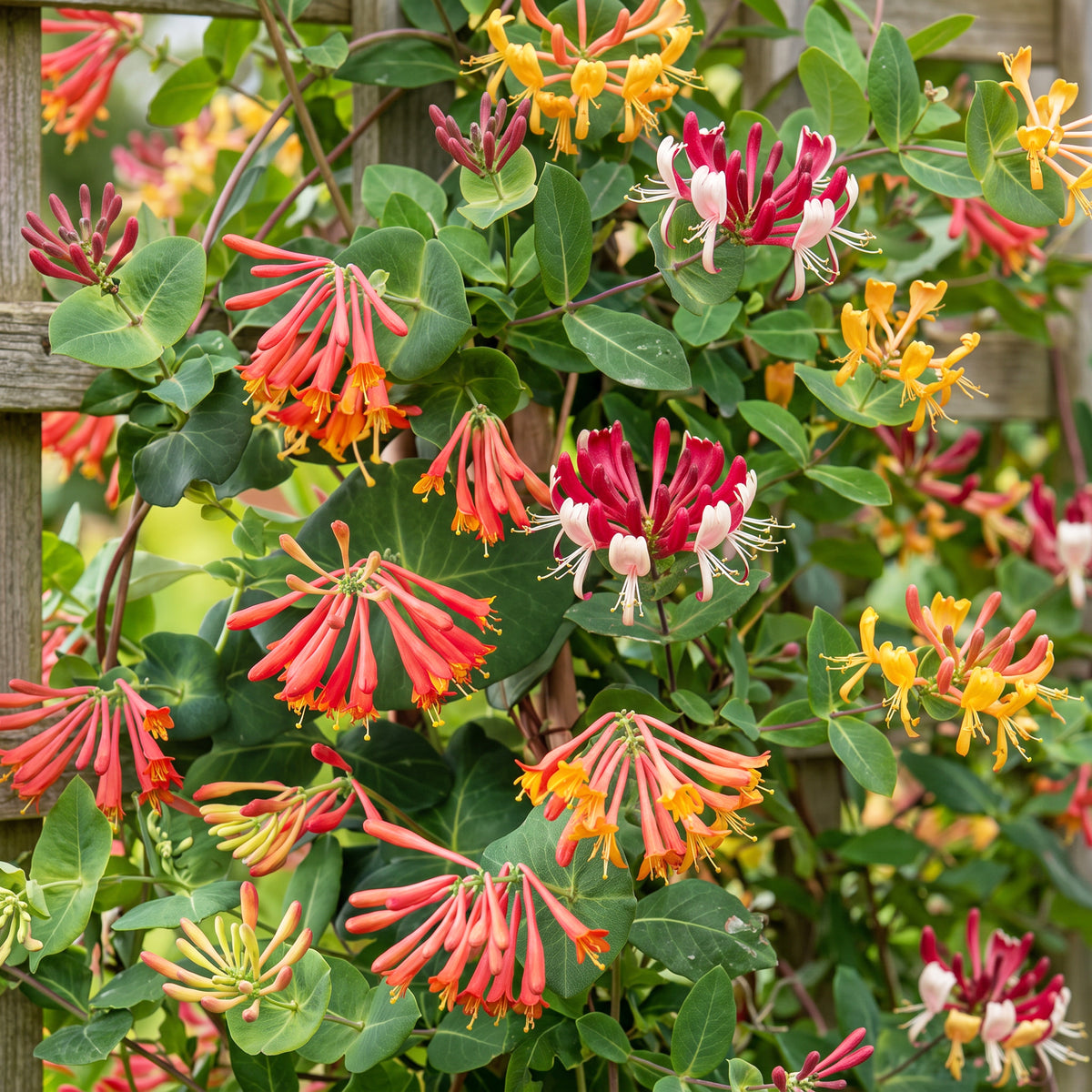 Geißblatt-Trio 'Tricolour' – 3 Lonicera-Sorten – Topf Ø9cm – Ansicht 5