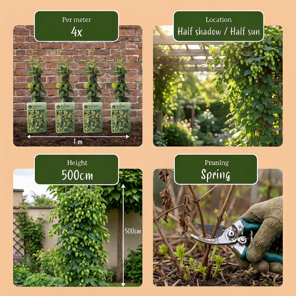 Hopfen 'Nordbrau' – Grün, Ø9cm, ↕35cm – Ansicht 5