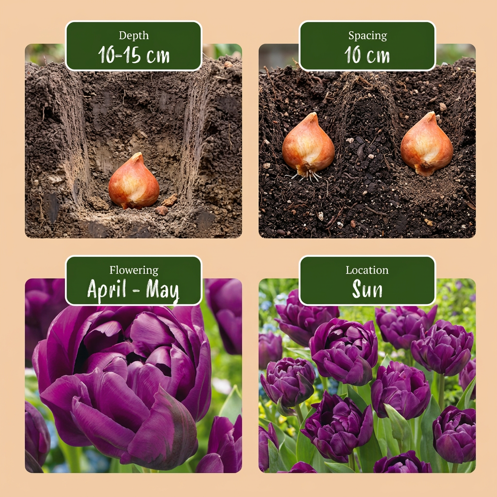 Gefüllte Tulpe 'Double Lilac' – Lila – Ansicht 4
