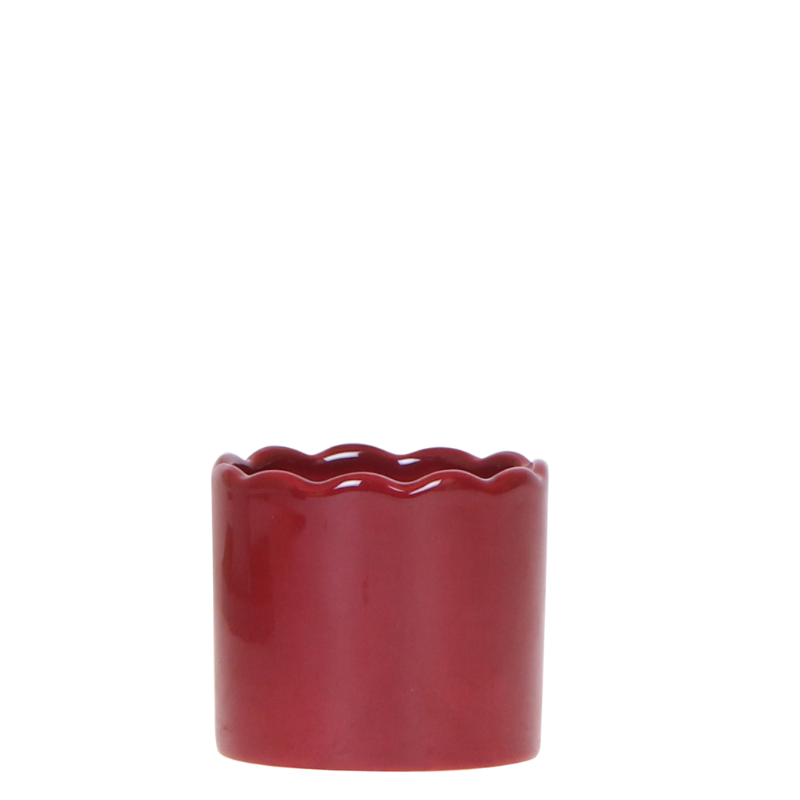 Kolibri Home Curve Übertopf – Rot – Ø6cm