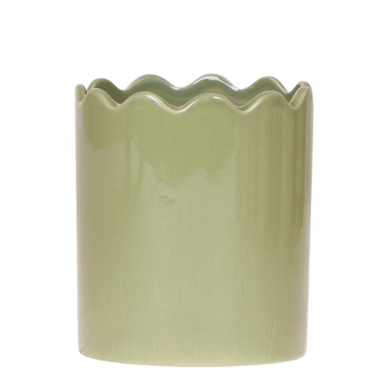 Kolibri Home Curve Übertopf – Grün – Ø9cm