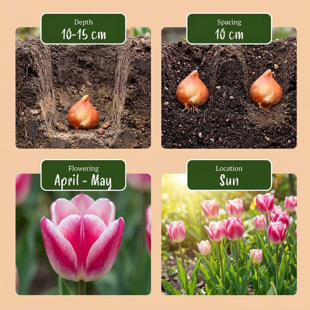 Tulpe 'Mata Hari' – Rosa-Weiß – Ansicht 3