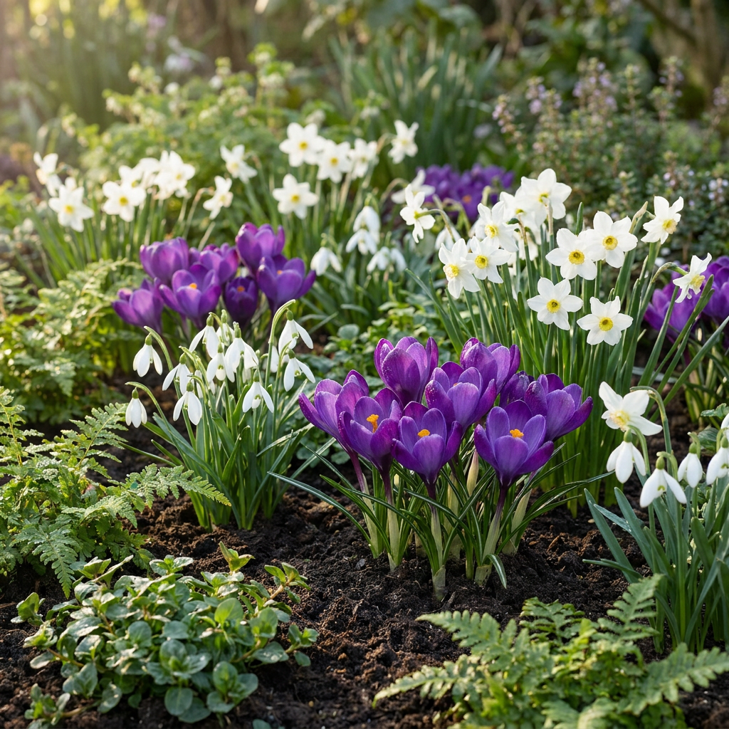 Blumenzwiebel-Garten Schattenbeet – Ansicht 2
