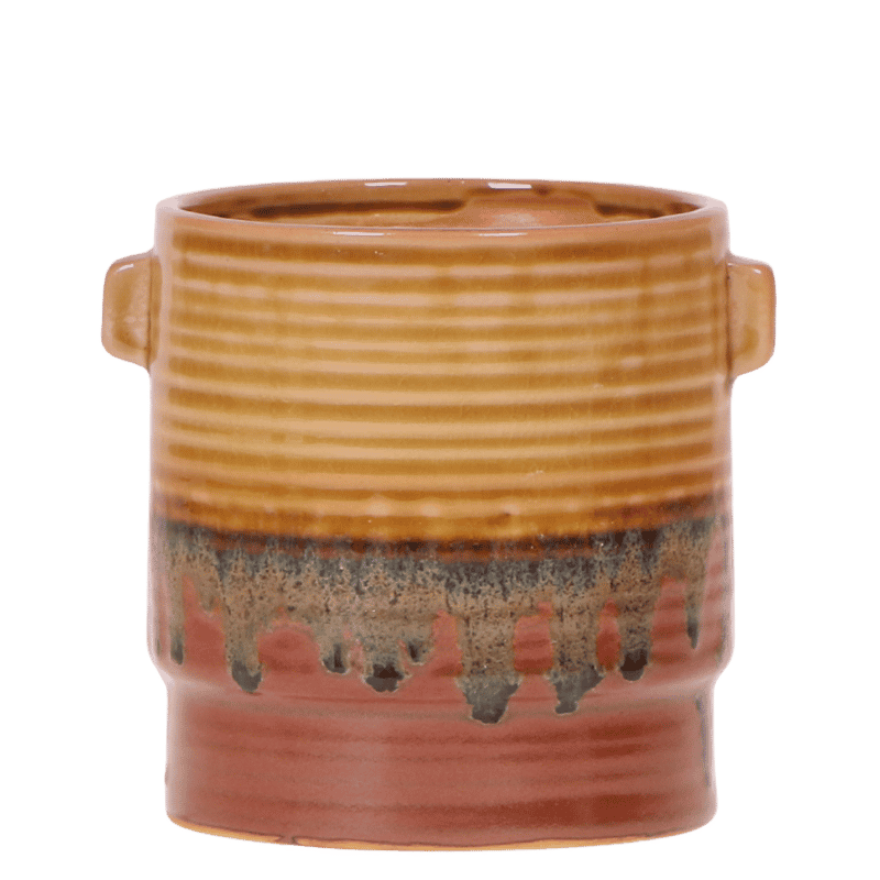 Kolibri Home 'Sunset' Übertopf – Gelb – Ø9cm