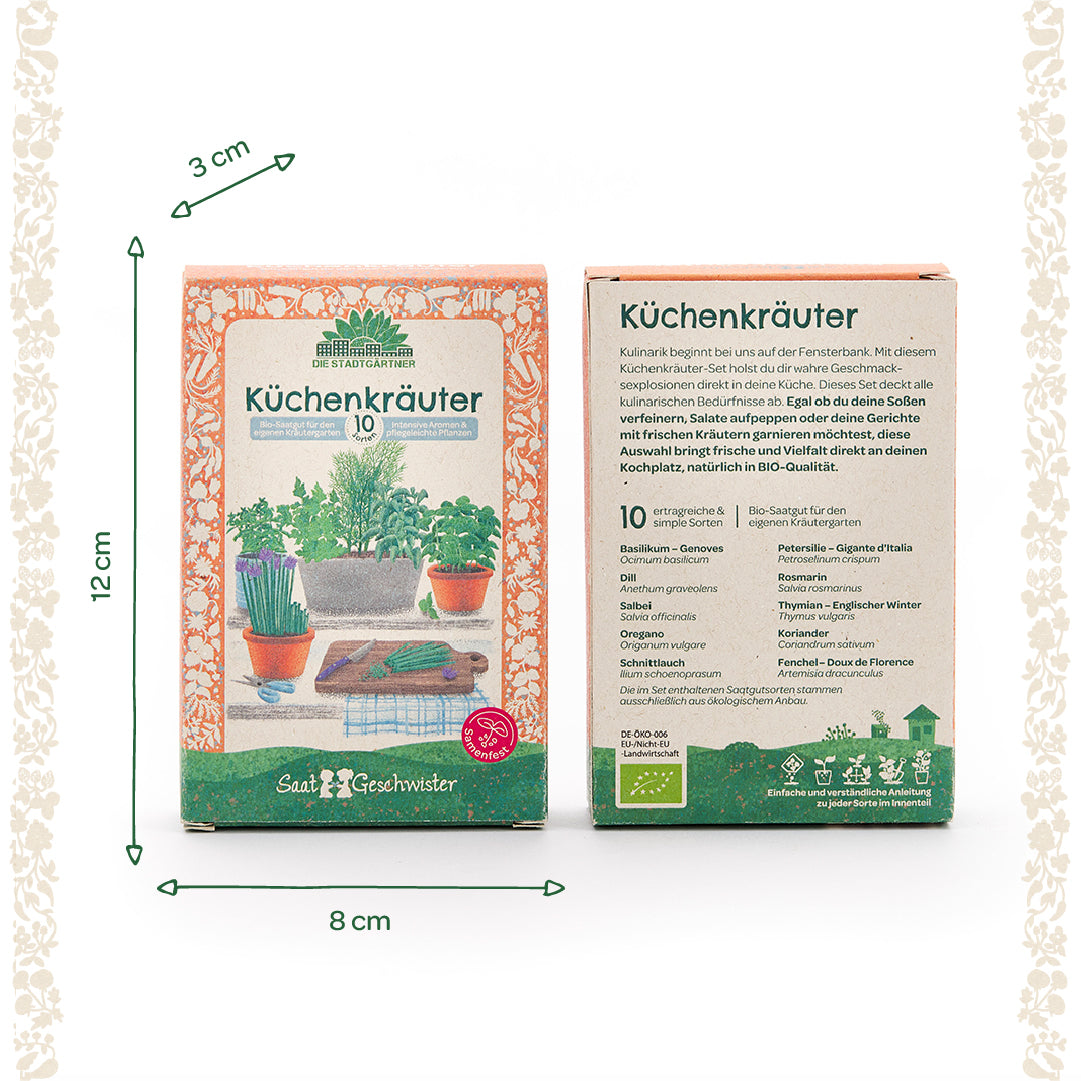 BIO-Saatgut-Set "Küchenkräuter" 