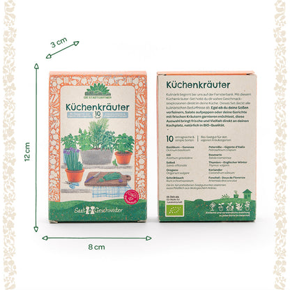 BIO-Saatgut-Set "Küchenkräuter" 