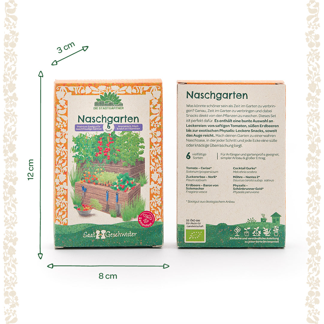 BIO-Saatgut-Set "Naschgarten" 