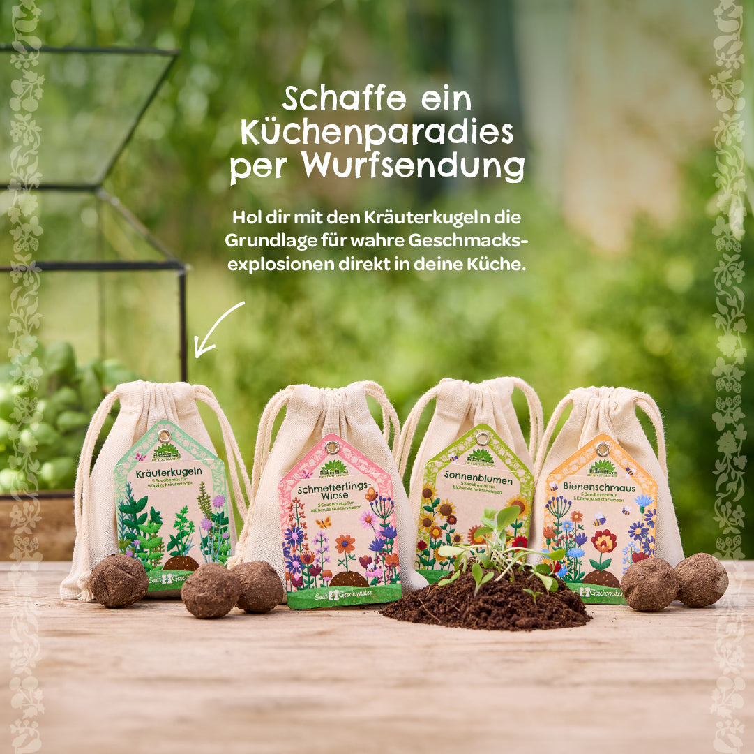 Kräuterkugeln – Saatkugeln mit Kräutern 
