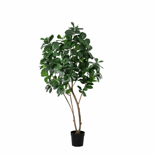 Ficus Lyrata Tree Kunstpflanze 180cm – Große Geigenfeige Deko Baum – Pflegefreie Zimmerpflanze für Wohnzimmer Büro & Empfangsbereich