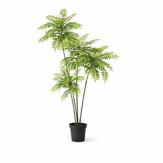 Mahonia Kunstpflanze 185cm – Große Deko Kunstpflanze mit buschigem Blattwerk – Pflegefreie Zimmerpflanze für Wohnzimmer Büro & Empfangsbereich