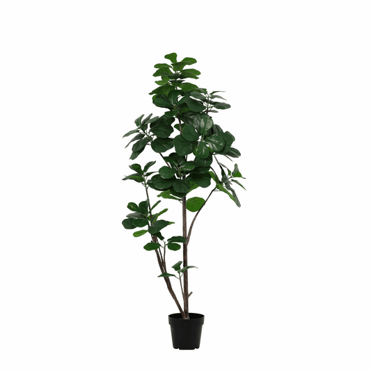 Ficus lyrata Kunstpflanze 150cm – Große Geigenfeige Deko Pflanze – Pflegefreie Zimmerpflanze für Wohnzimmer Büro & Empfangsbereich