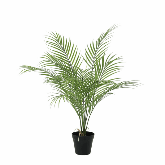 Kentia Palme Kunstpflanze 65cm – Dekorative Kunstpalme Zimmerpflanze – Pflegefreie Deko Pflanze für Wohnzimmer Büro & Regal