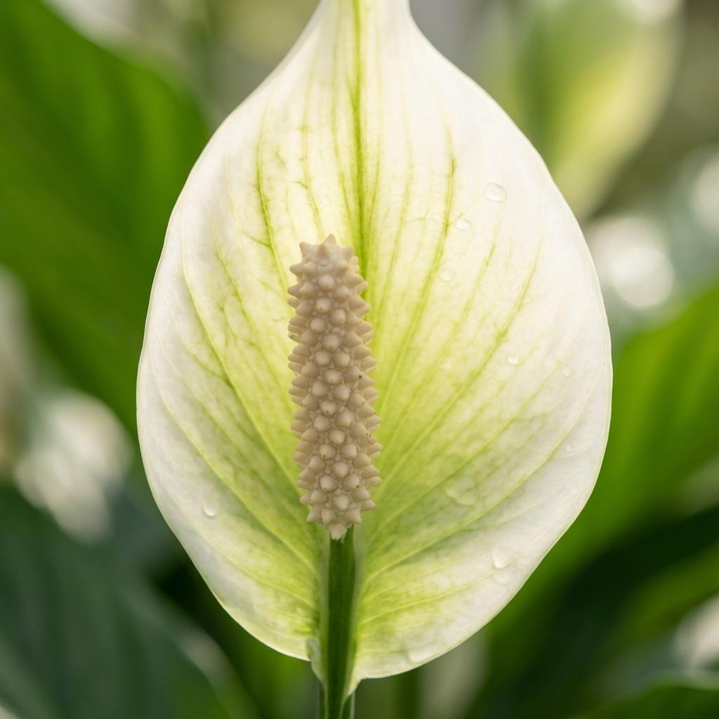 Scheidenblatt Spathiphyllum Einblatt – Ø12cm – Höhe 35–40cm – Luftreinigende Zimmerpflanze mit weißen Blüten – Pflegeleichte Grünpflanze für Wohnraum & Büro 