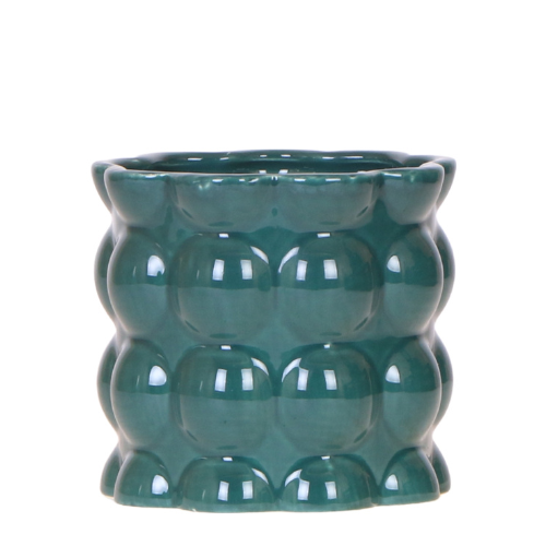 Kolibri Home | Cotton Shine Übertopf - Green - Ø9cm 