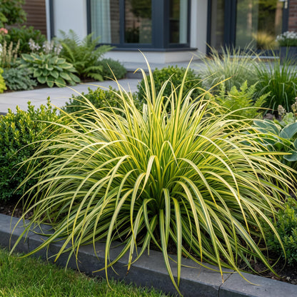 Segge 'Evergold' – Carex oshimensis 'Evergold' – 6 Pflanzen – Topf Ø11cm – Staude für Garten & Balkon
