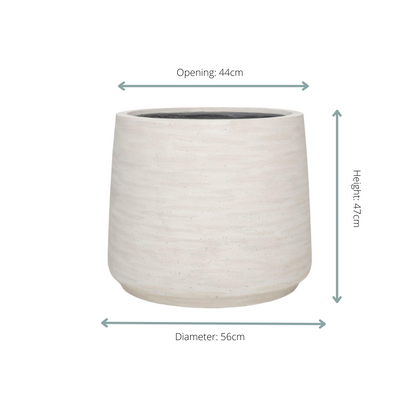 Jumbo Patt Ivory Washed - D56xH47 
