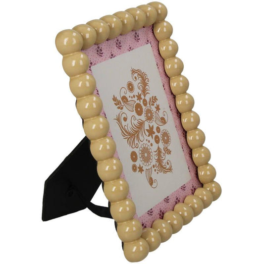 Fotorahmen Polyresin Beige – Bilderrahmen 13x18cm – Moderner Rahmen für stilvolle Fotopräsentation 