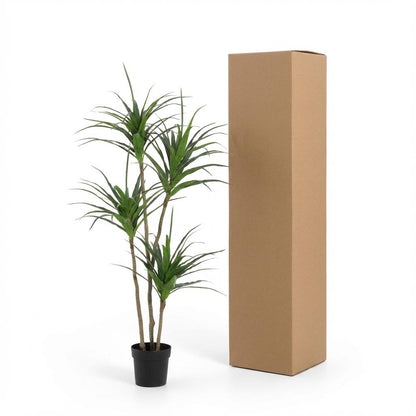 Dracaena Kunstpflanze 165cm – Große Drachenbaum Deko Pflanze – Pflegefreie Zimmerpflanze für Wohnzimmer Büro & Empfangsbereich